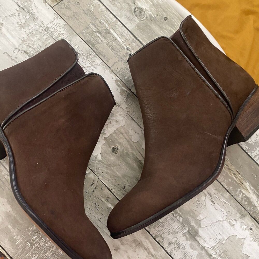 Steve Madden Dark Brown Suede Ankle Booties